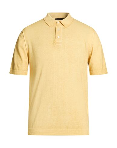 Man Sweater Yellow Size 40 Cotton