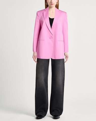 Woman Blazer Pink Size 2 Cotton