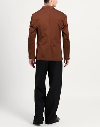 Man Blazer Brown Size 40 Viscose, Polyamide, Elastane