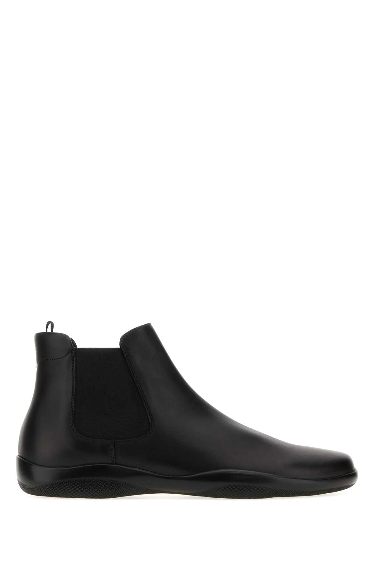 Leather Chelsea Ankle Boot — Black