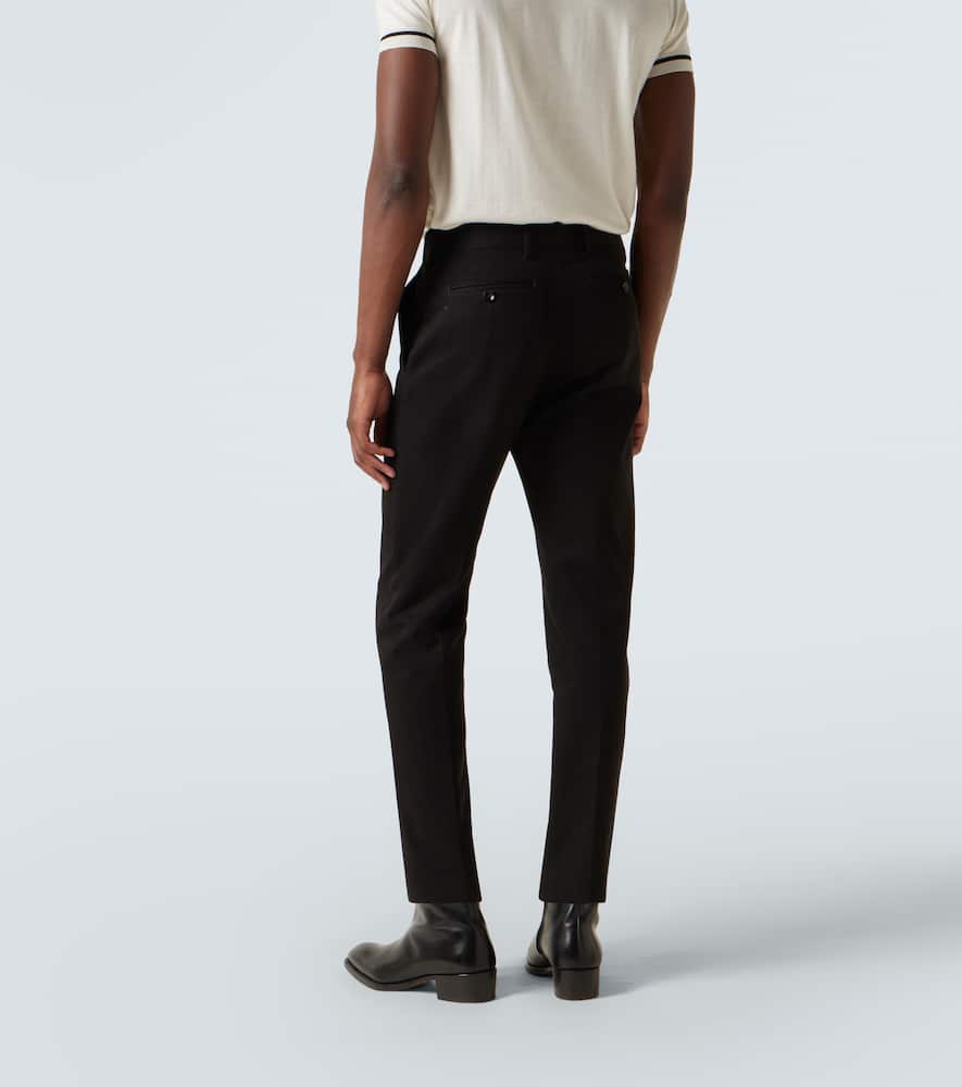 Cotton straight pants
