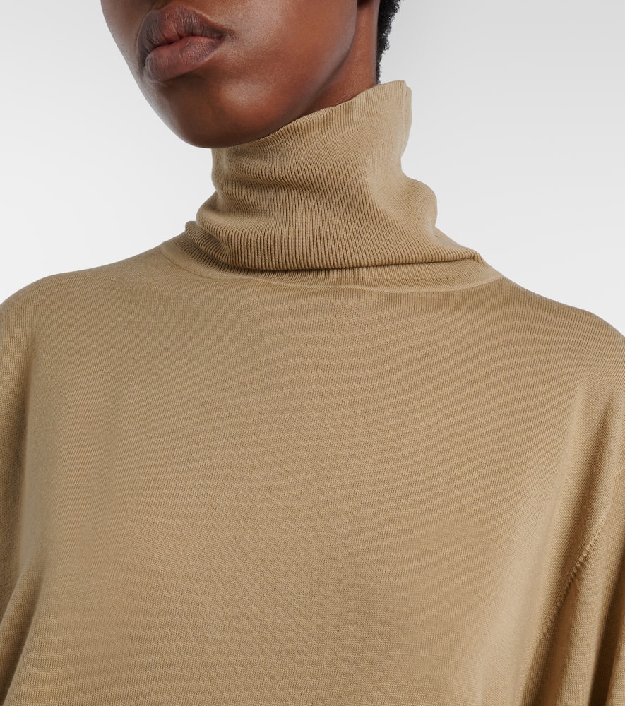 Wool turtleneck sweater