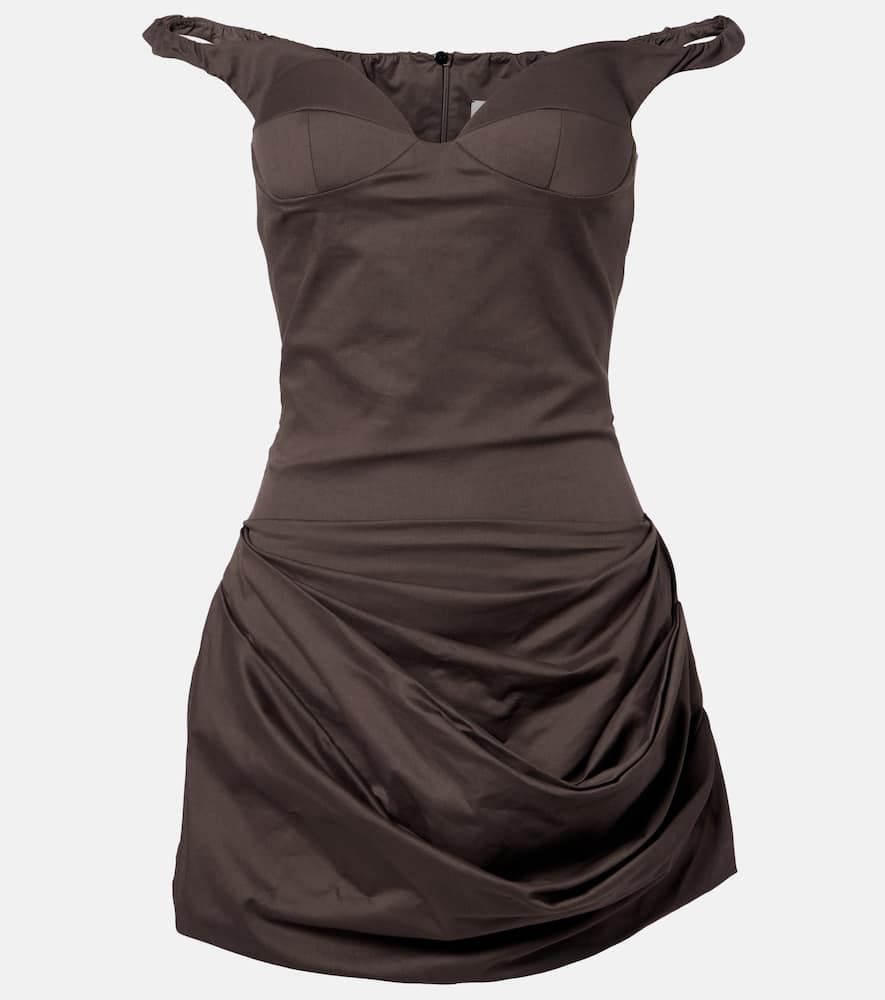 Cotton-blend minidress