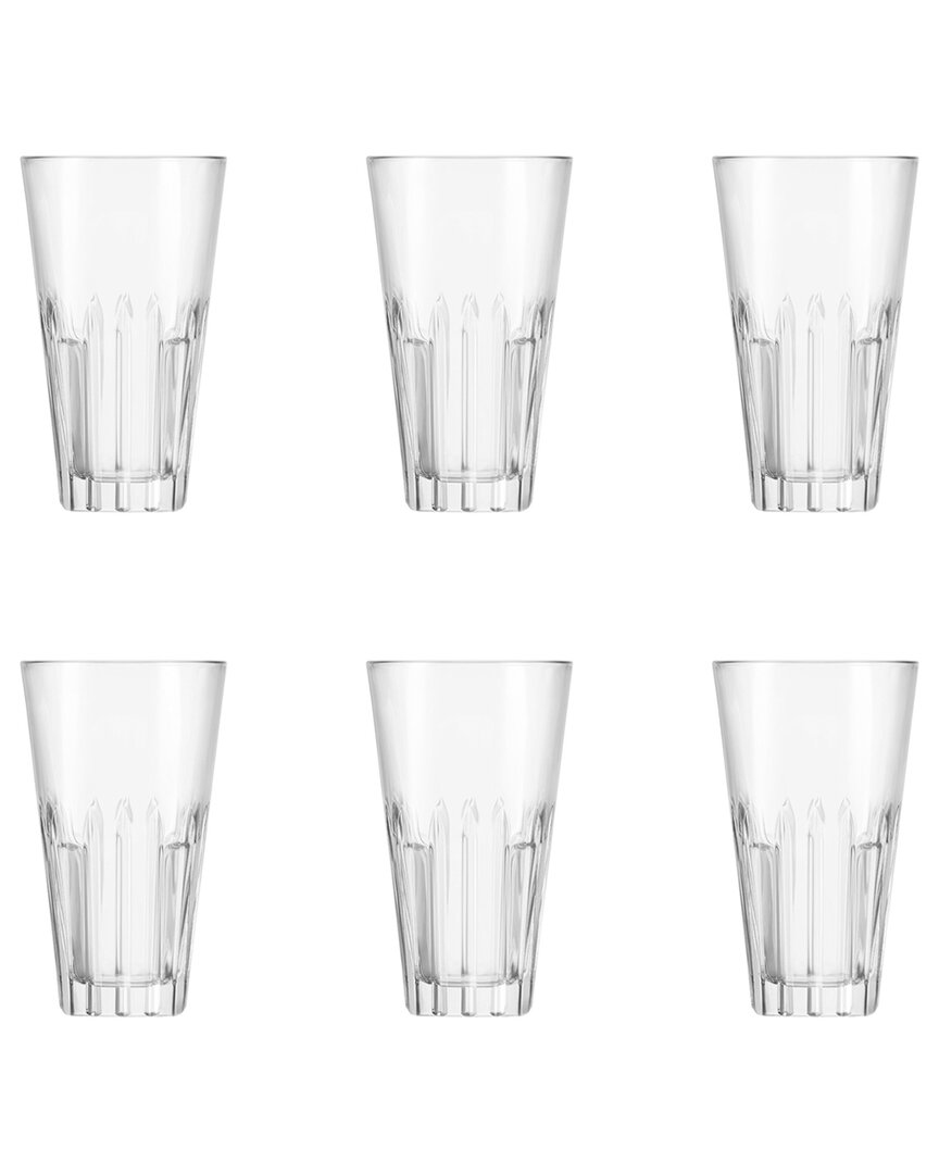 Set of 6 Stepback Glassware: Hiball