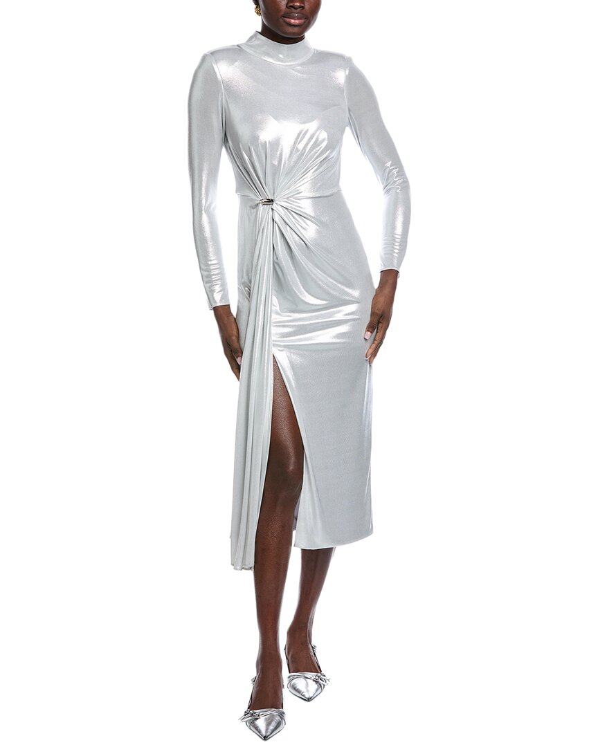 Gathered Front Midi Dress