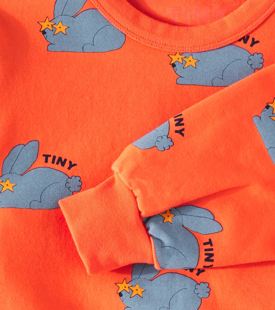 Tinycottons Rabbits printed cotton-blend sweatshirt