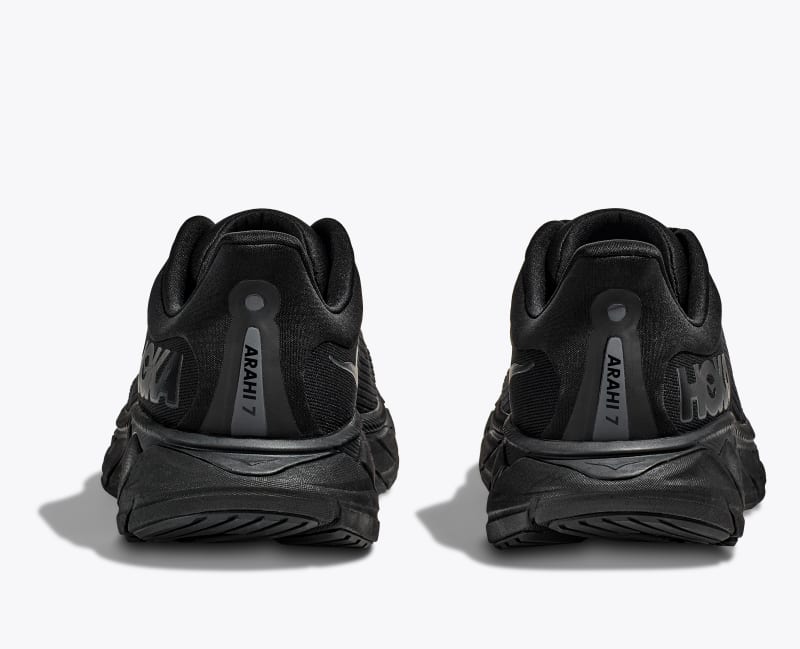 HOKA Men's Arahi 7 Shoes in Black/Black