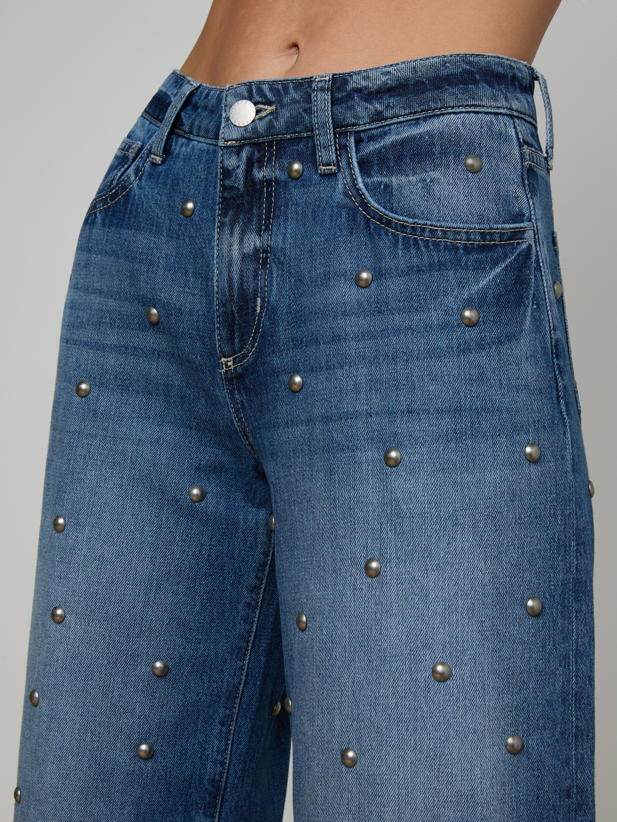 Bex Studded Rodeo Jean In Solvang