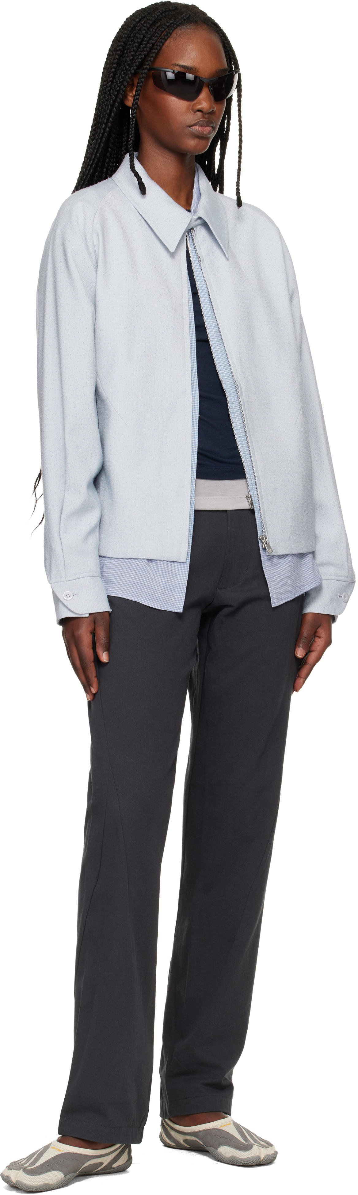 Gray Stream Trousers