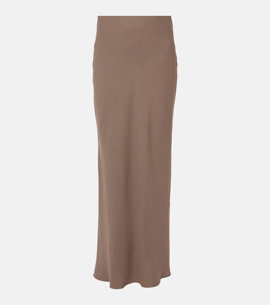 Tweed maxi skirt