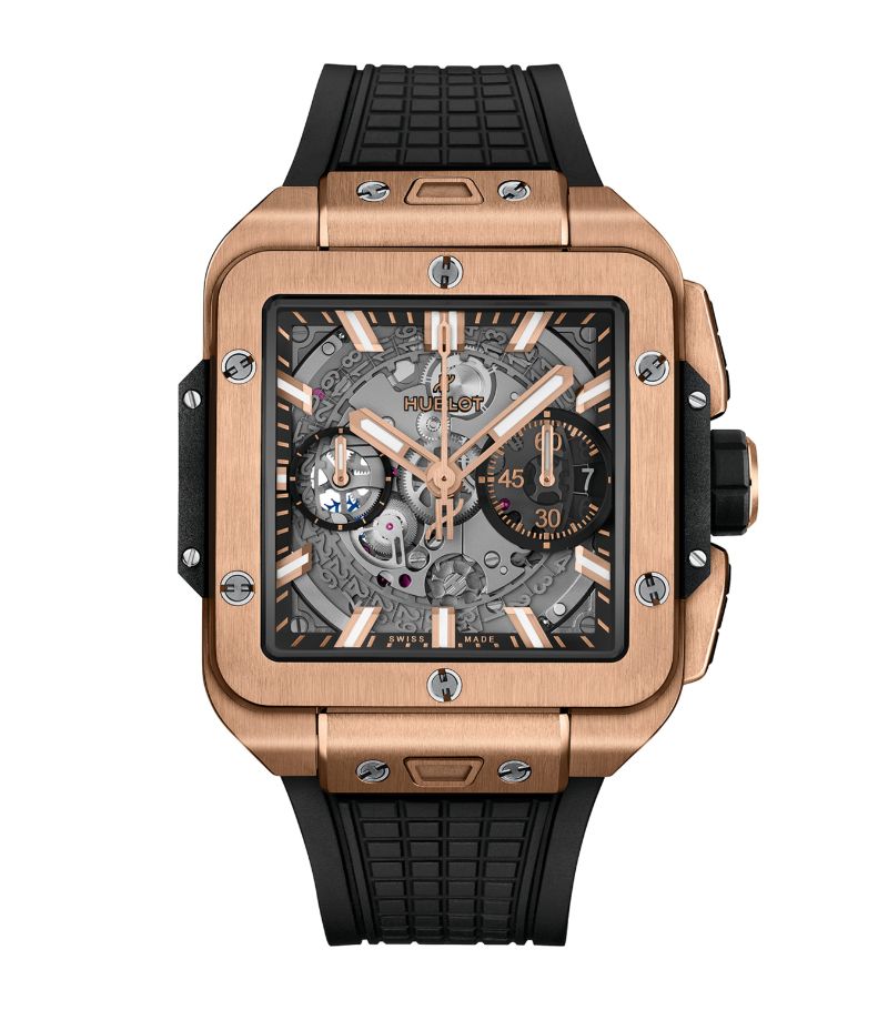 King Gold Square Bang Unico Watch 42Mm