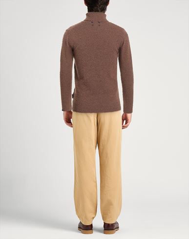 Man Turtleneck Khaki Size S Wool