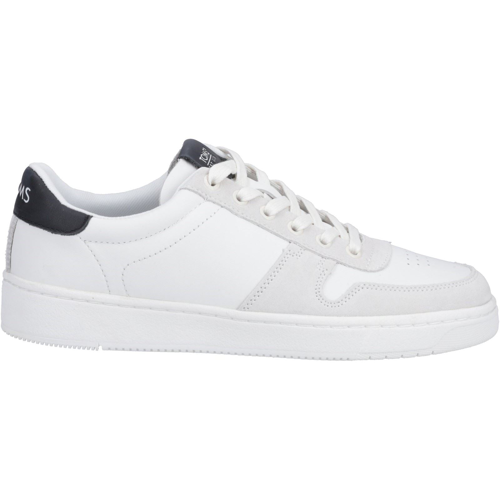 Toms Trvl Lite Court Leather Men's White/Black Trainer