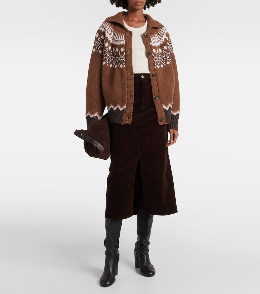 The Cord corduroy midi skirt