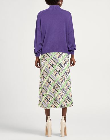 Woman Turtleneck Purple Size ONESIZE Viscose, Polyester, Polyamide