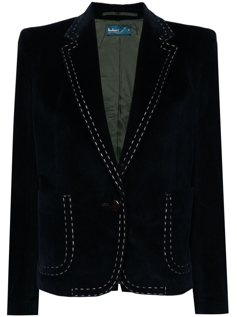 Corduroy blazer - Green