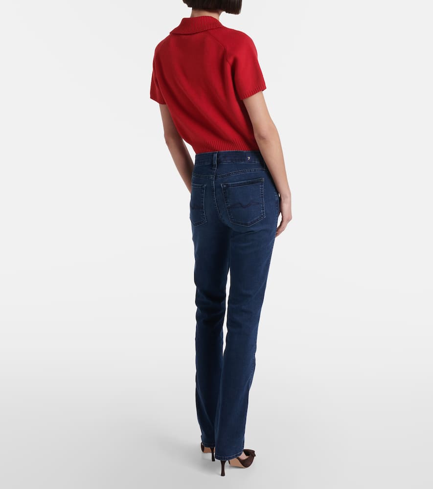 7 For All Mankind Kimmie mid-rise straight jeans