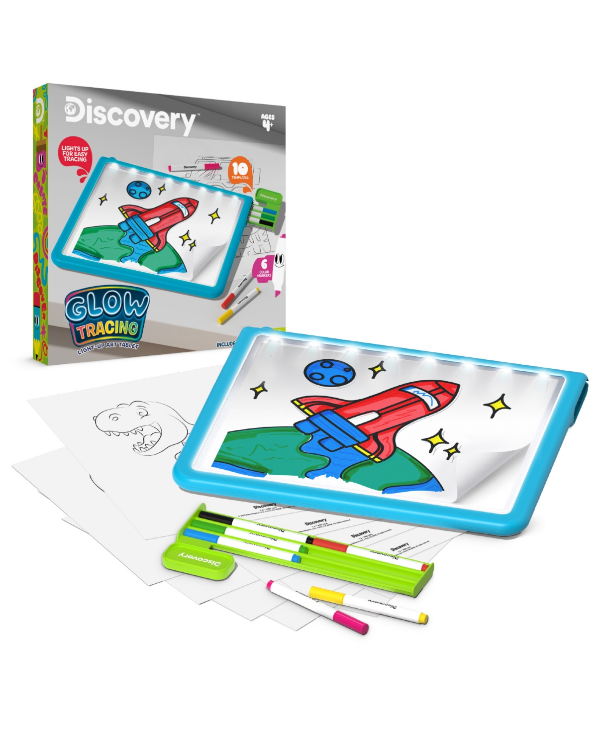 Kids Glow Tracing Light-Up Art Tablet - Blue