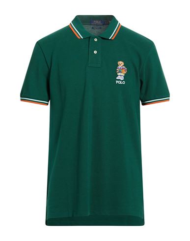 Man Polo shirt Green Size M Cotton