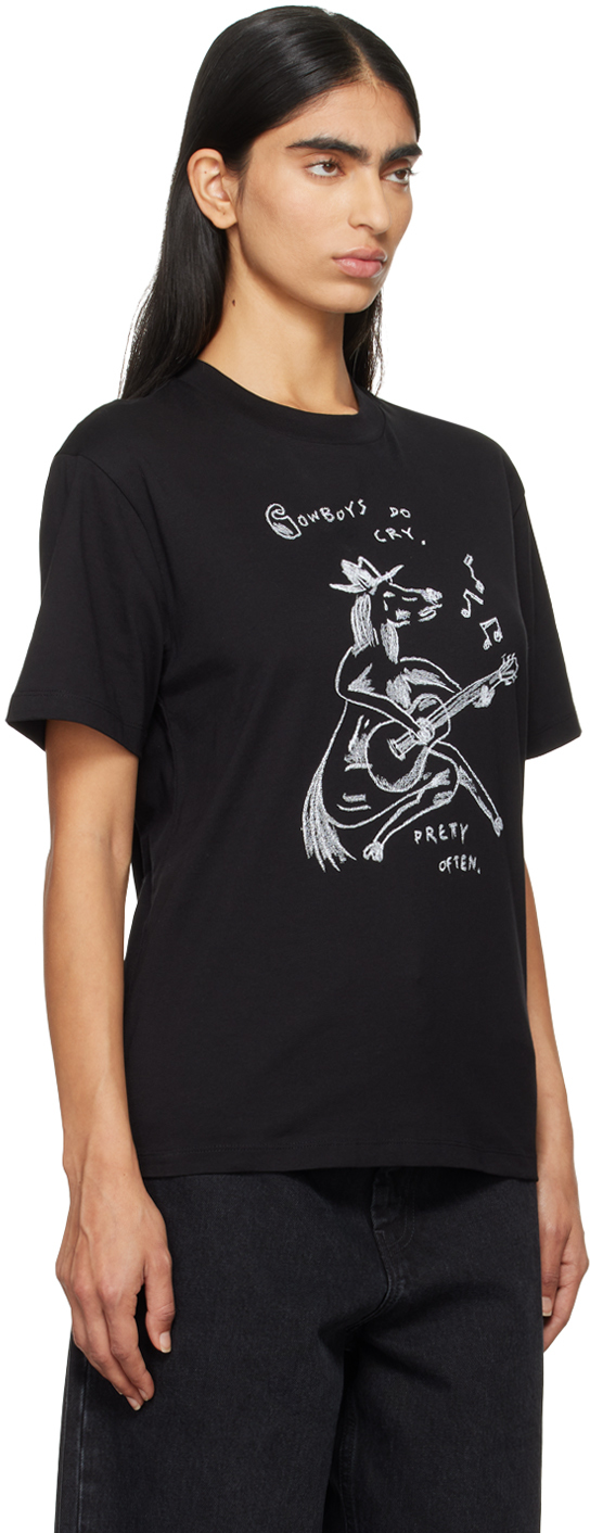 Carhartt Work In Progress Black Sad Cowboy T-shirt