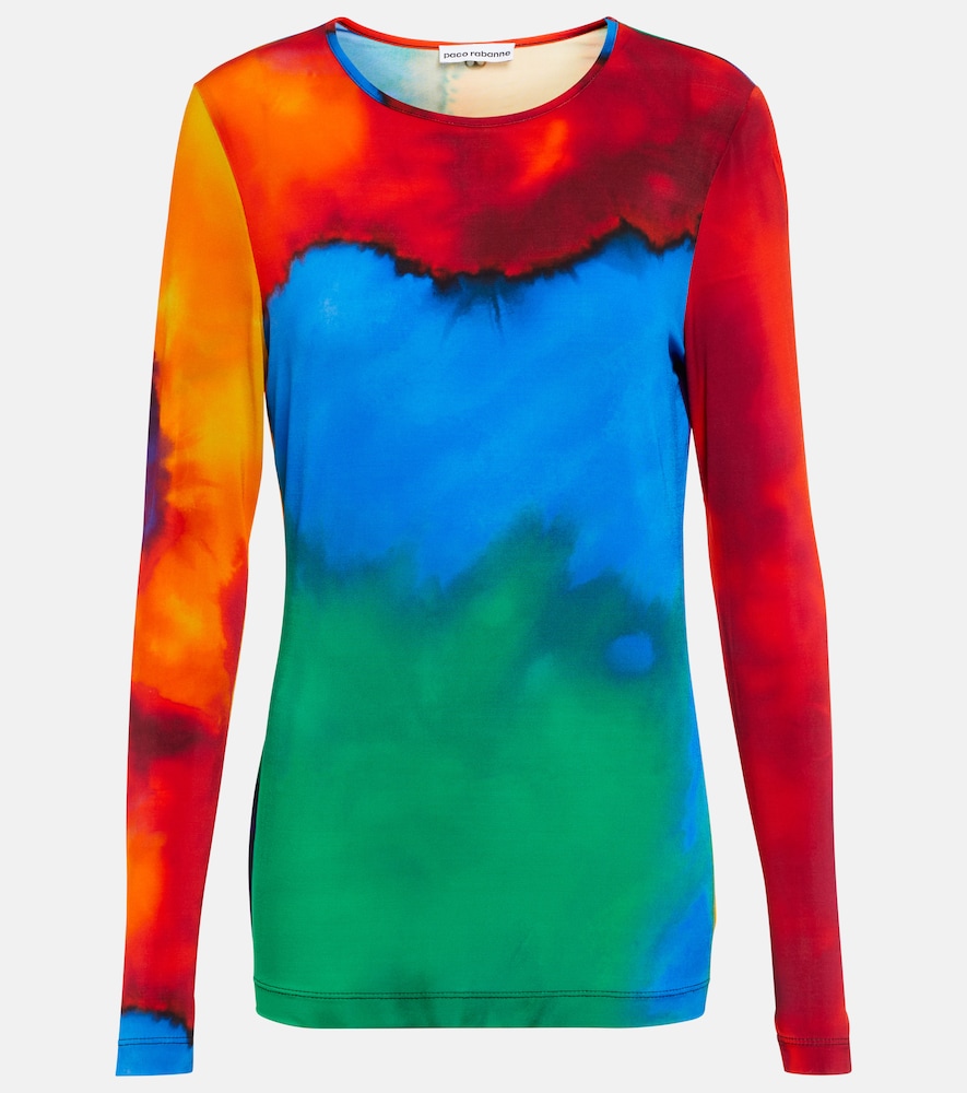 Printed jersey top