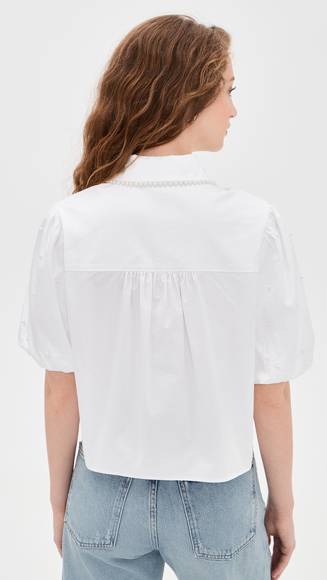 Soo Pearl Poplin Shirt White/Pearl