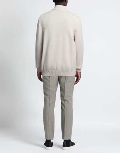 Luxury Man Turtleneck Ivory Size 50 Virgin Wool, Cashmere, Viscose