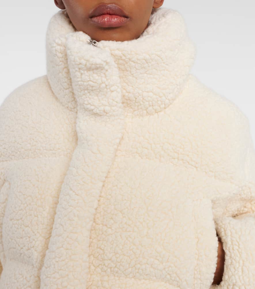 Kozzy cropped wool-blend puffer jacket