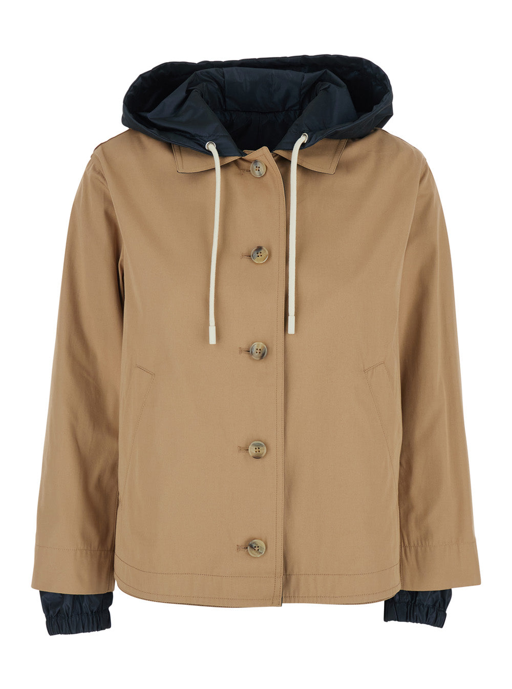 Reversible Cotton Jacket — Beige