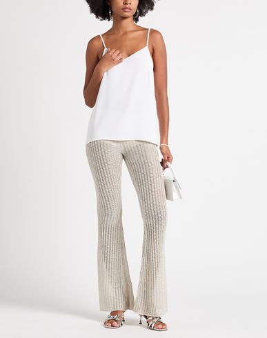 Woman Top White Size 4 Acetate, Silk, Ecobrass