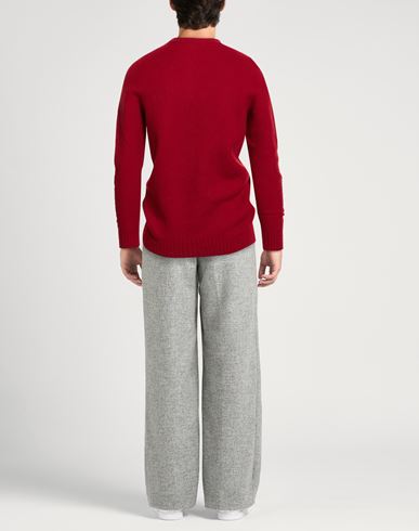 Man Sweater Brick Size 42 Lambswool