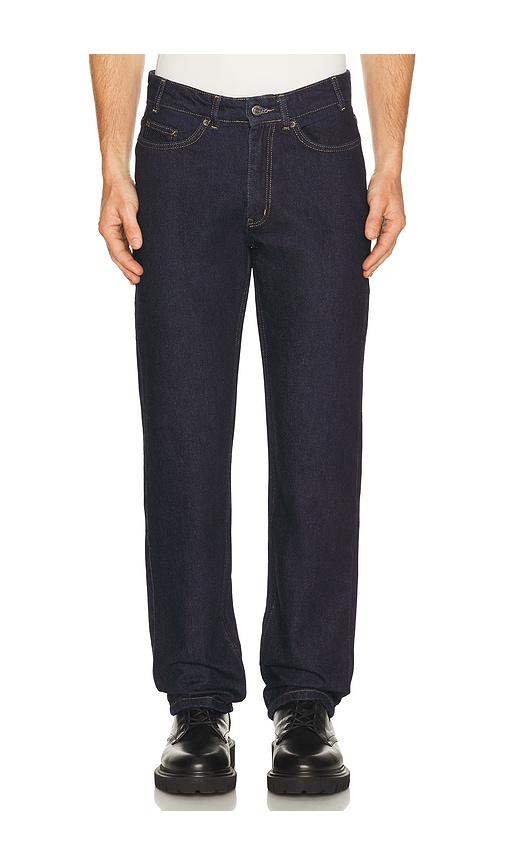 Percival Straight Leg Denim Jeans in Blue