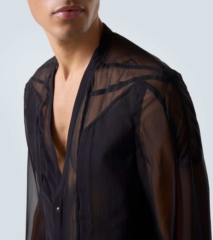 Sheer silk shirt