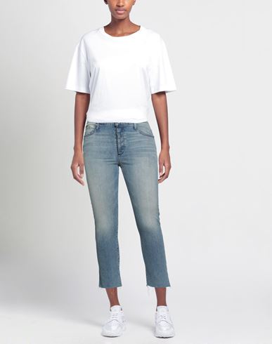 Woman Jeans Blue Size 30 Cotton, Elastane