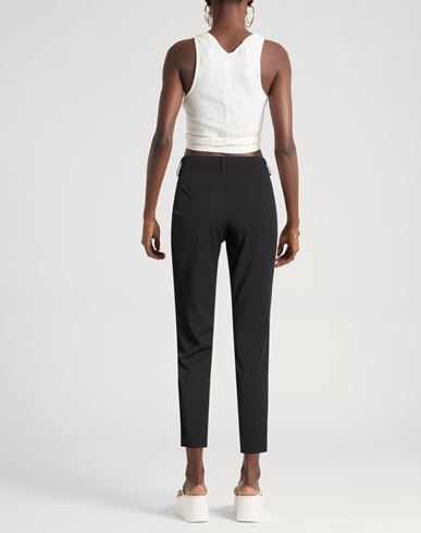 Woman Pants Black Size 16 Polyester, Elastane