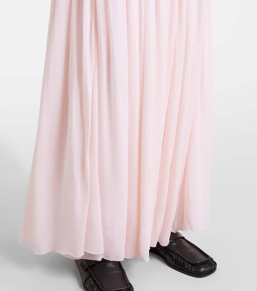 Shirred maxi dress