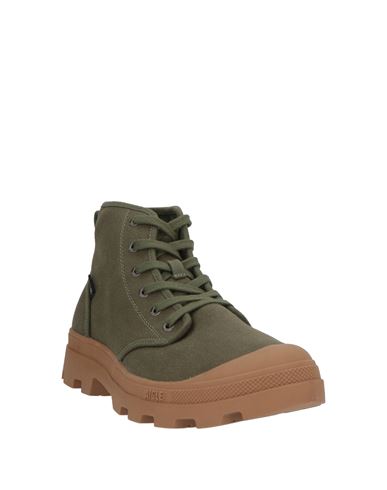 Man Ankle boots Military green Size 13 Textile fibers