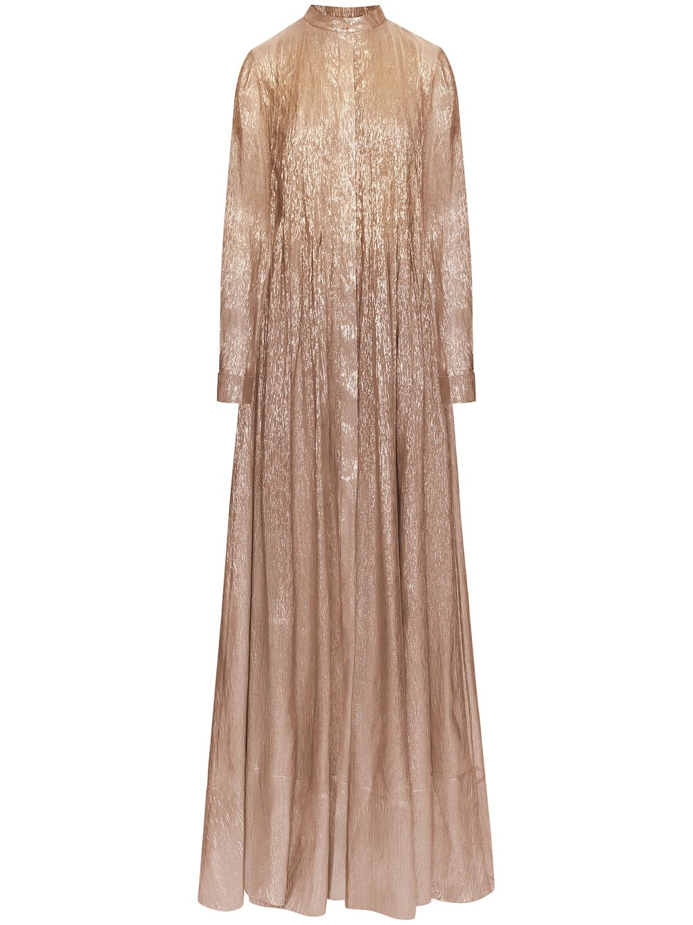 Metallic shirt gown - Pink