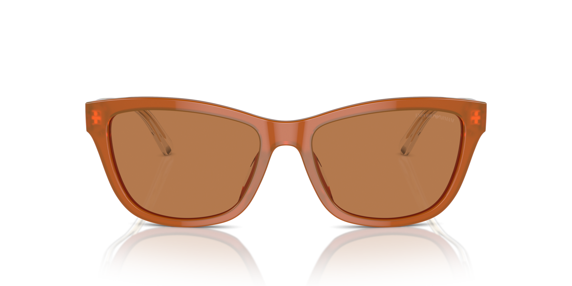 Emporio Armani Woman Emporio Armani EA4227U 609773 Sunglasses Acetate Orange Brown Cat Eye Norma