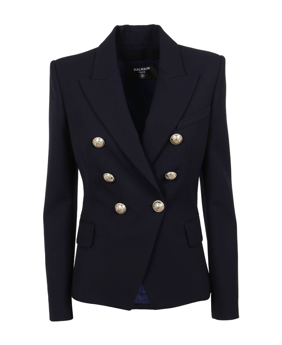 Wool double-breasted jacket