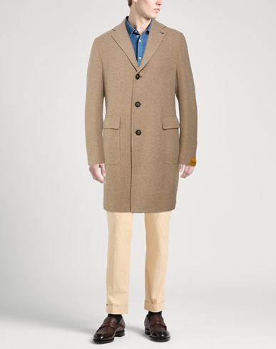 Man Coat Sand Size 36 Virgin Wool, Polyamide