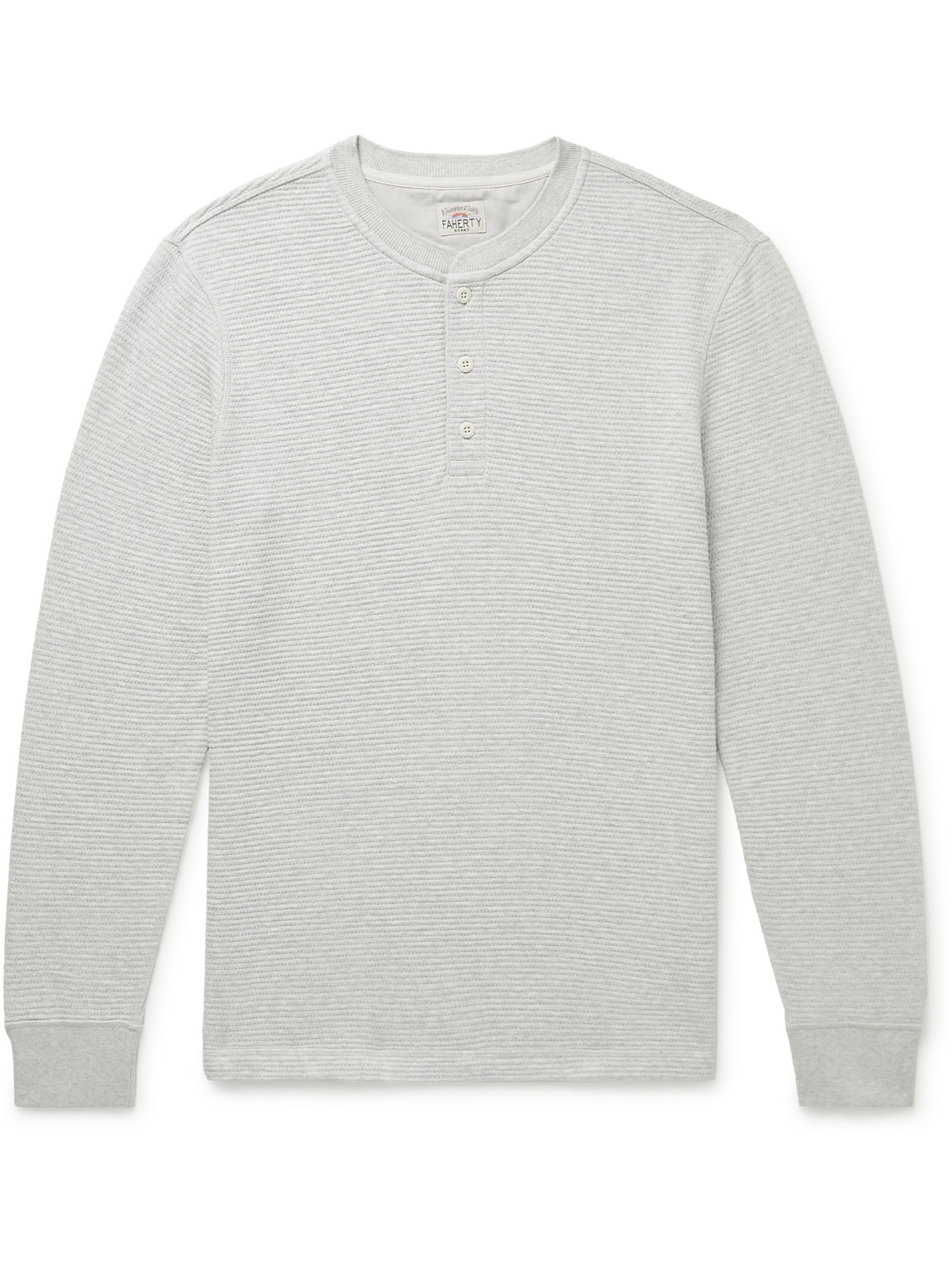 Surf Waffle-Knit Cotton-Blend Henley T-Shirt