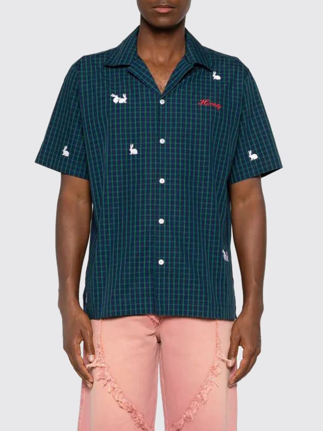 Shirt Men color Green