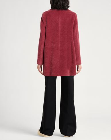 Icons Woman Coat Antique rose Size 12 Virgin Wool, Alpaca wool
