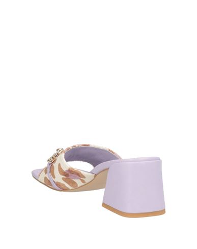 Woman Sandals Lilac Size 6 Leather