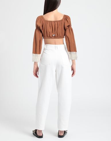 Woman Top Camel Size S Viscose, Nylon