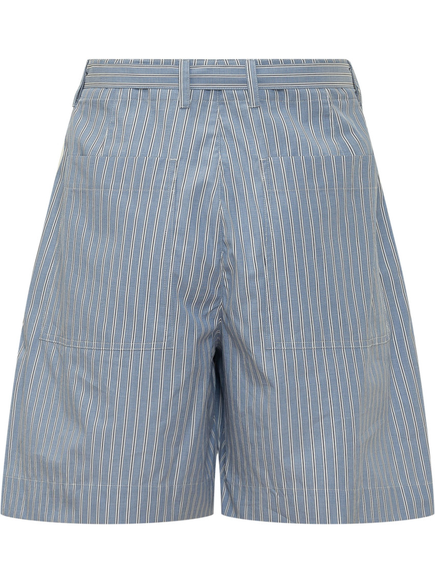 Light Blue Stripes Shorts