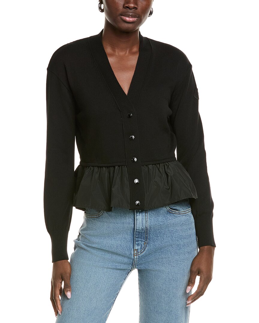 Peplum Cashmere & Silk-Blend Cardigan