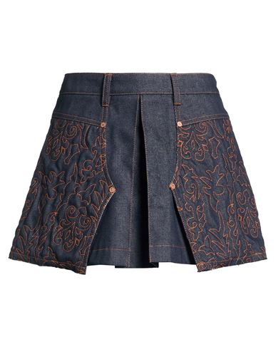 Woman Denim skirt Blue Size 6 Cotton, Polyester