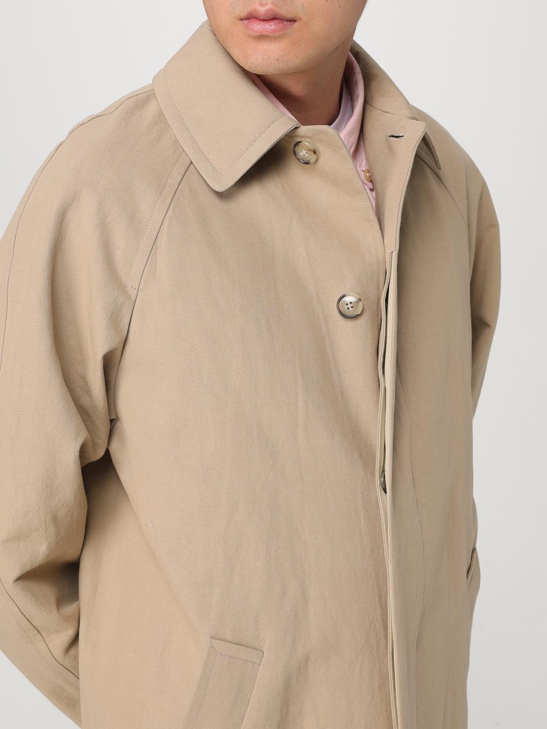 Coat A. P.C. Men color Beige